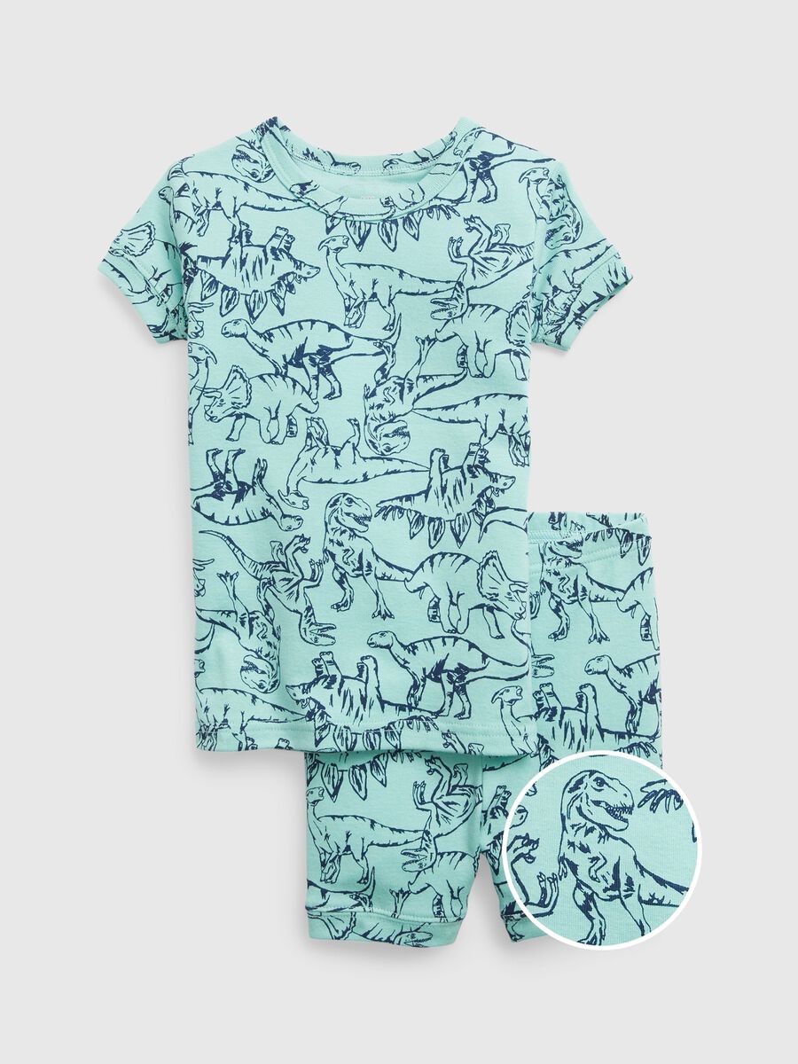Organic cotton pyjamas with dinosaurs print Newborn Boy_2