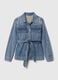 Short denim jacket with belt_4