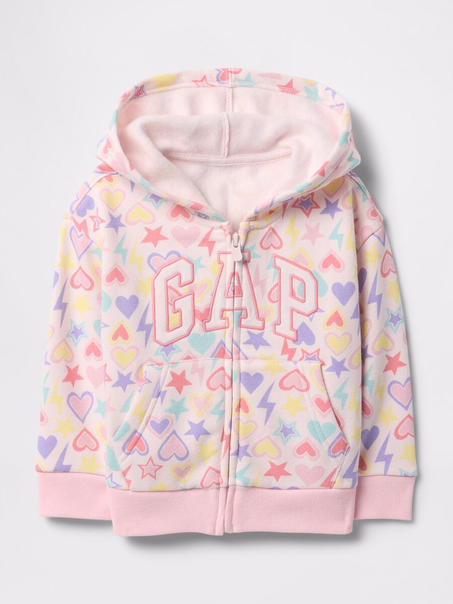 Felpa multicolor con cappuccio Bimba_0