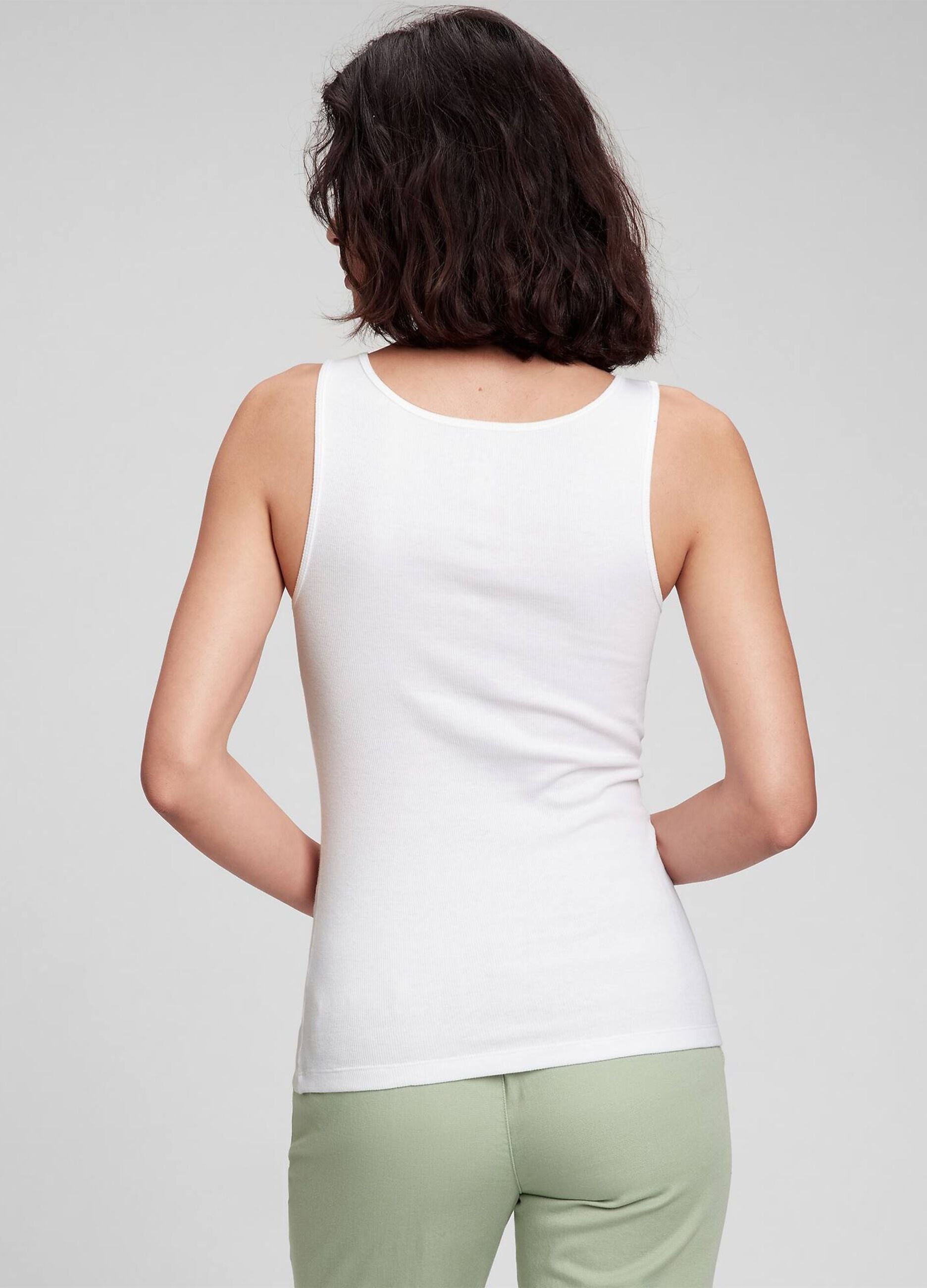 Bipack tank top a costine sottili