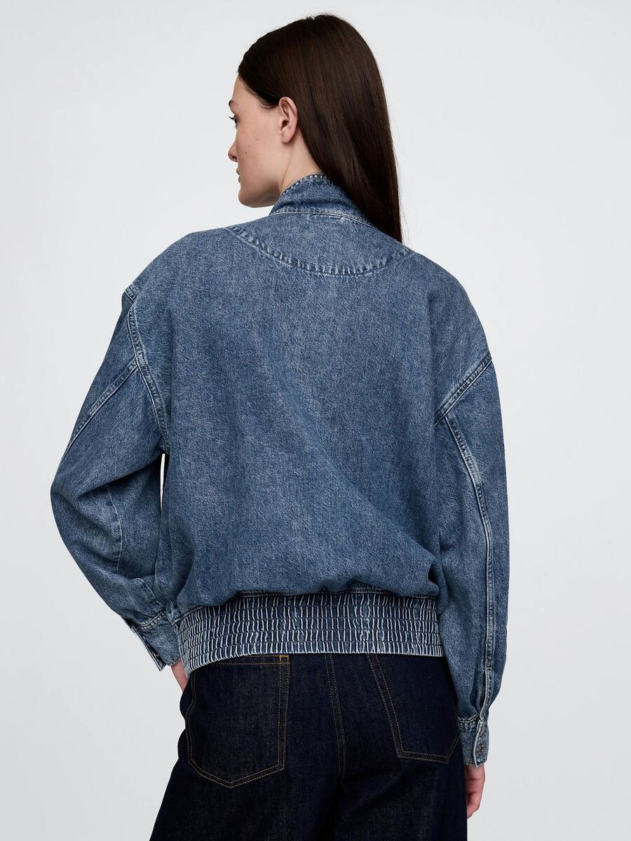 Giacca denim blu Gap Donna_2
