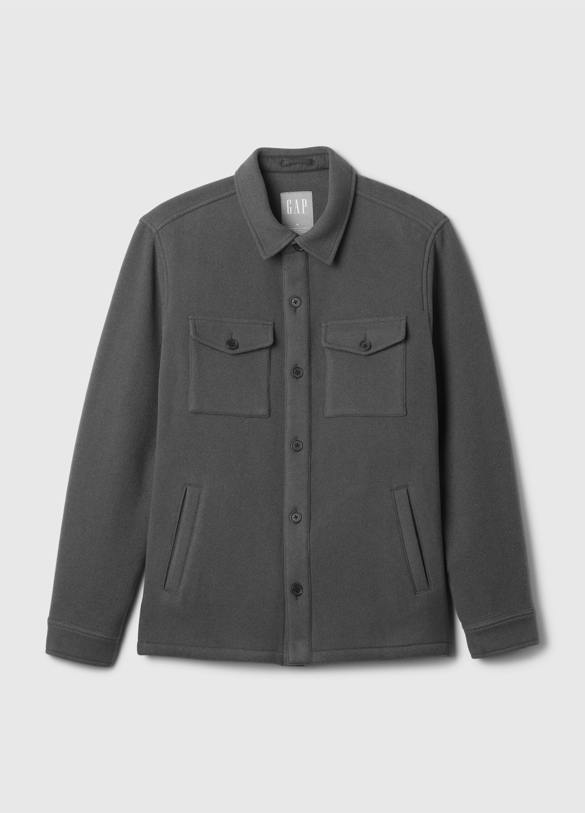 Utility shacket in wool blend_3