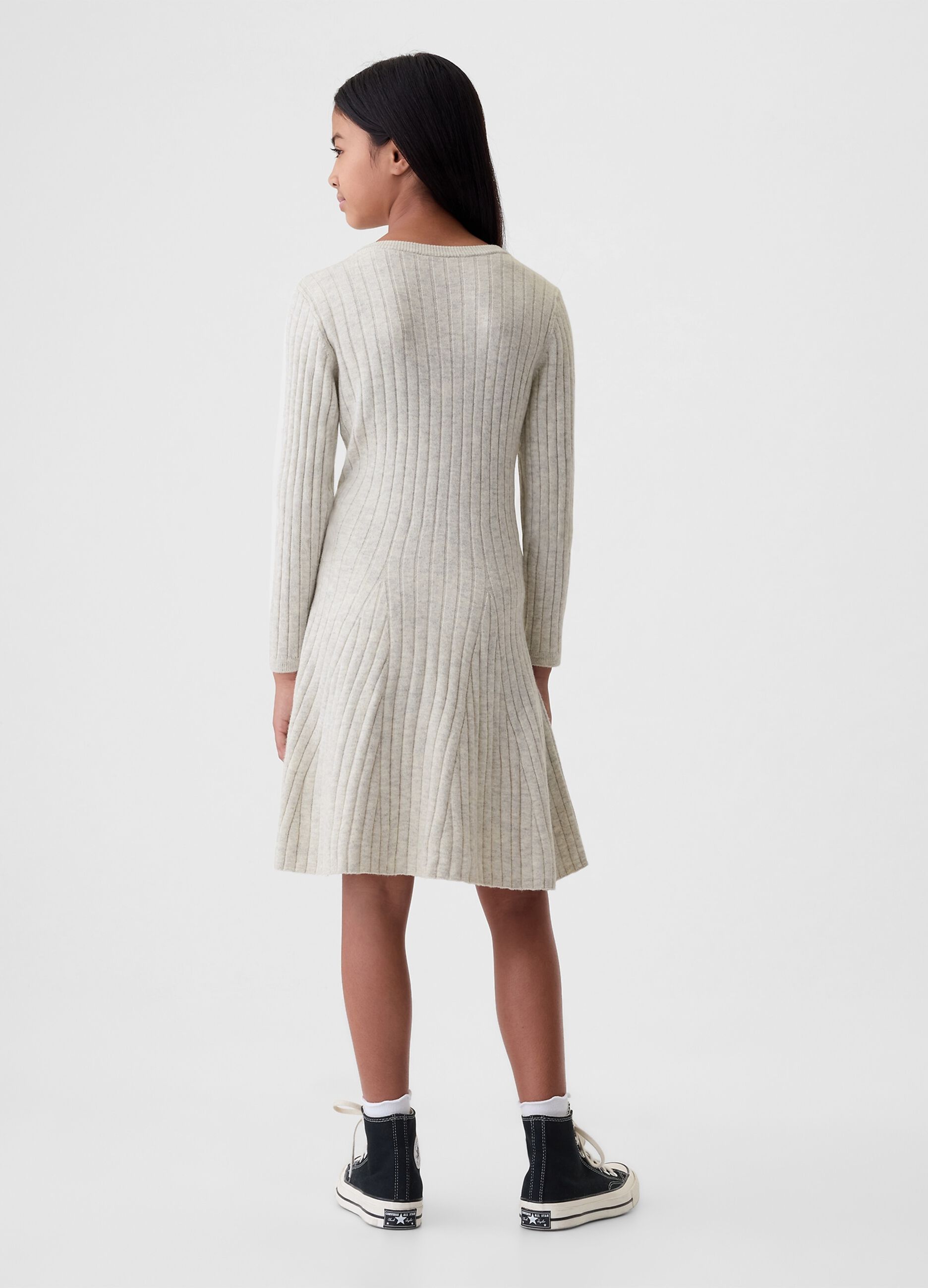 Flat rib knit dress_1