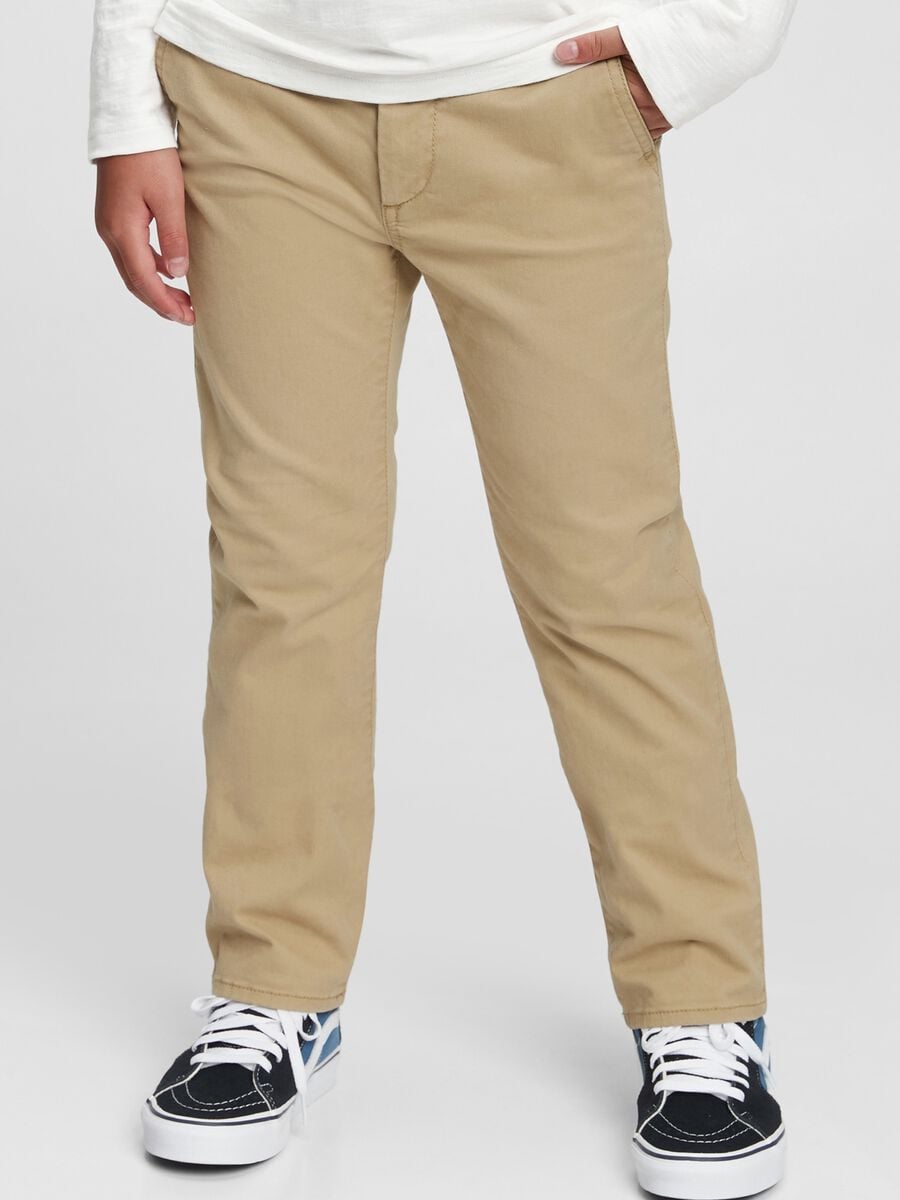 Pantaloni chino in cotone stretch Bambino_3