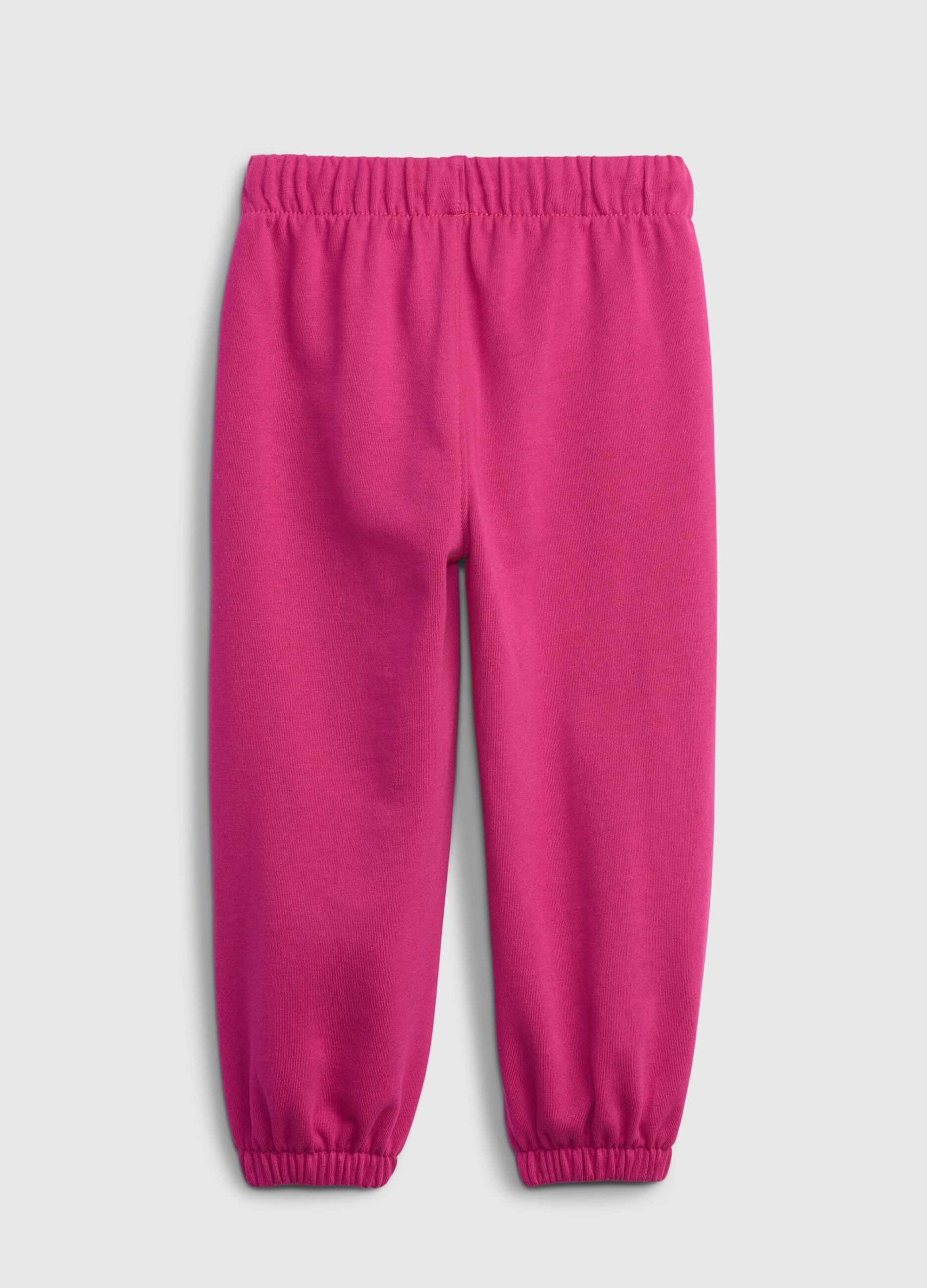Plush joggers with logo embroidery_1