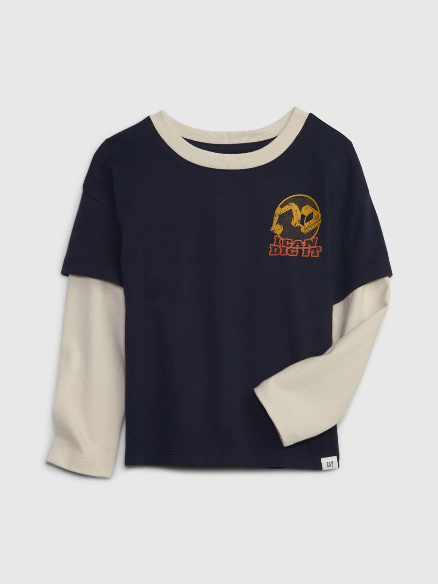 Long-sleeved T-shirt with print Baby Boy_0