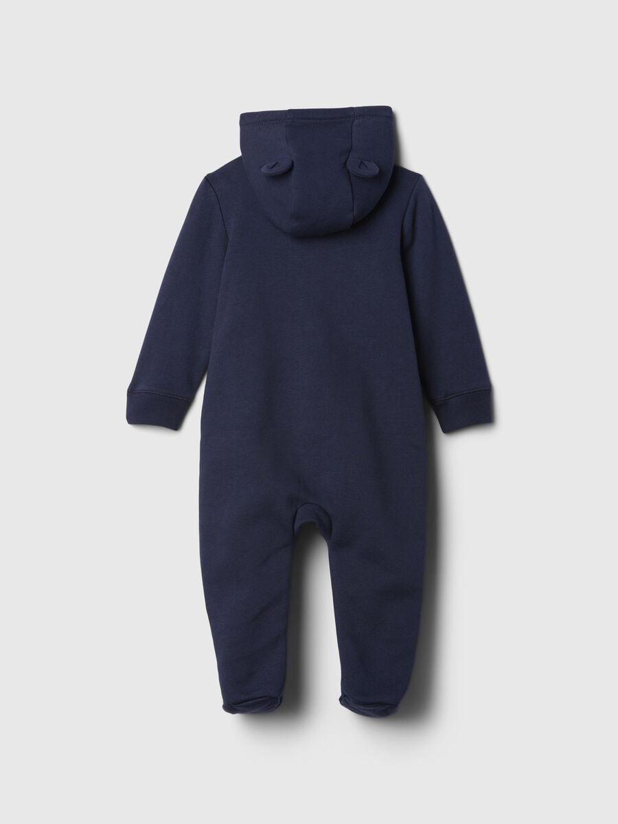 Tutina con cappuccio e logo GAP in misto cotone Neonato_1