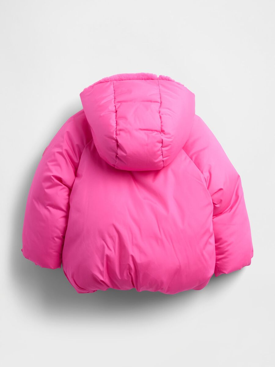 Pink padded jacket for girls Girl_1