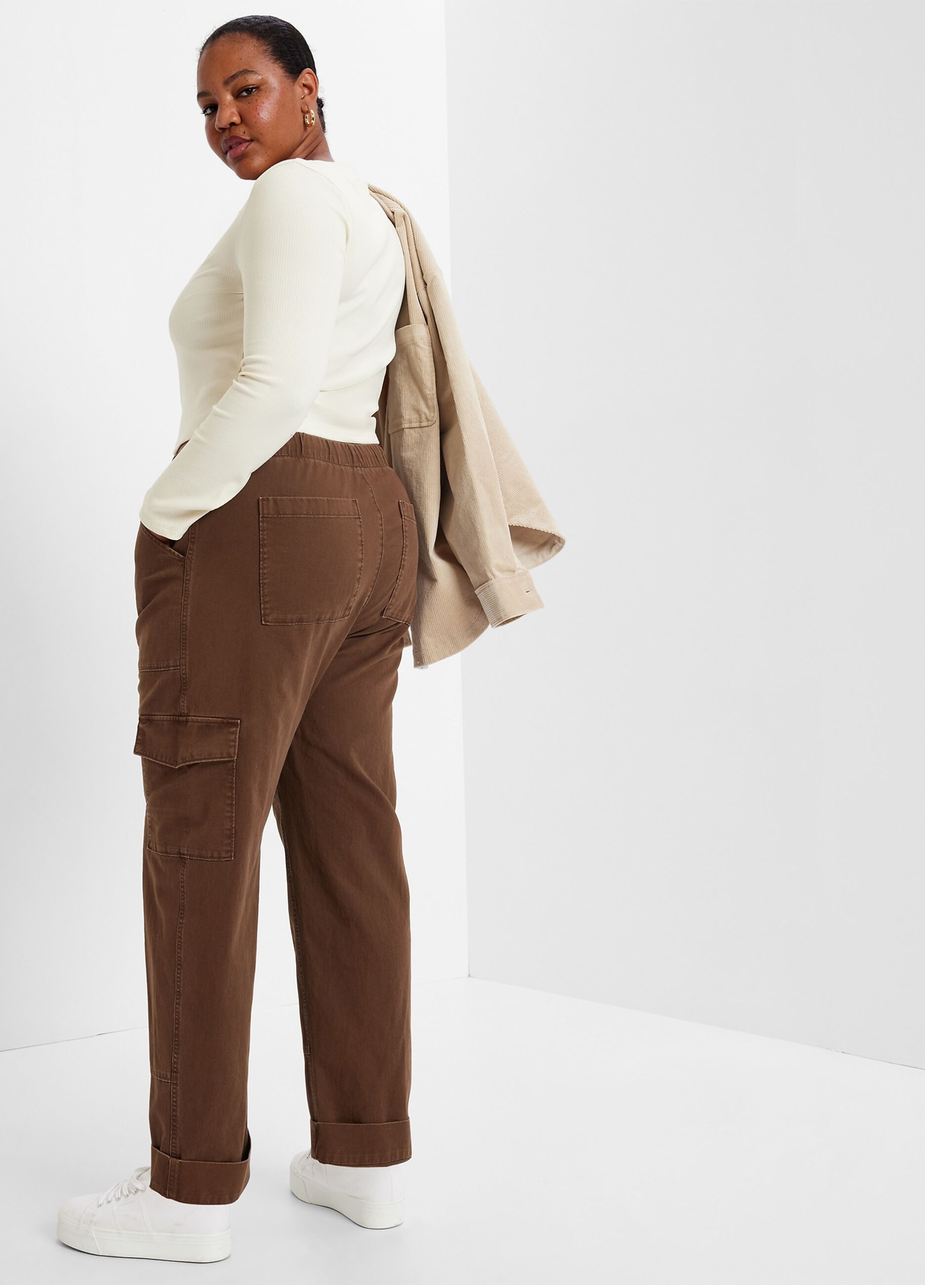 Pantalone utility pull on con coulisse