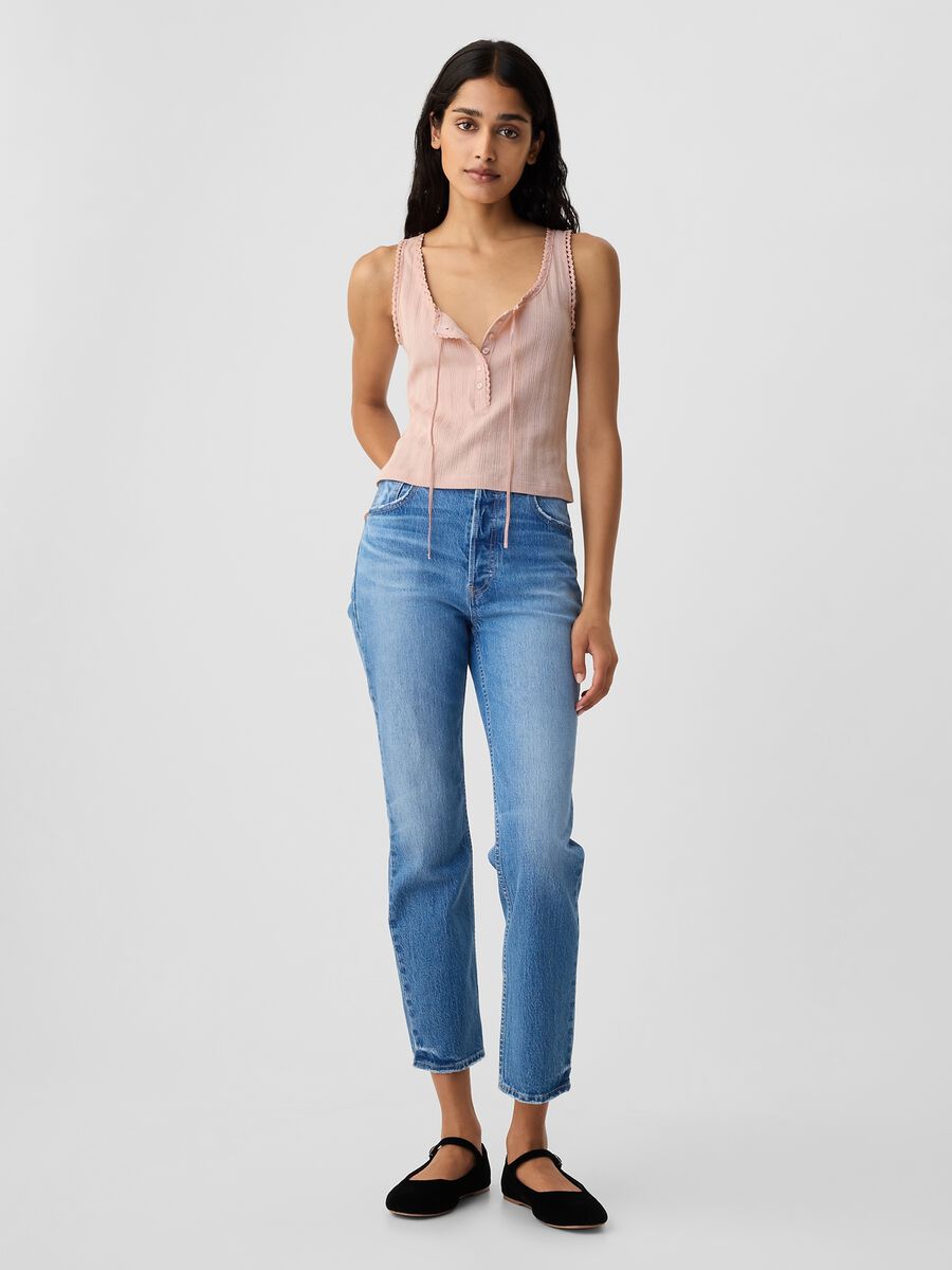 GAP for DÔEN pointelle tank top Woman_0