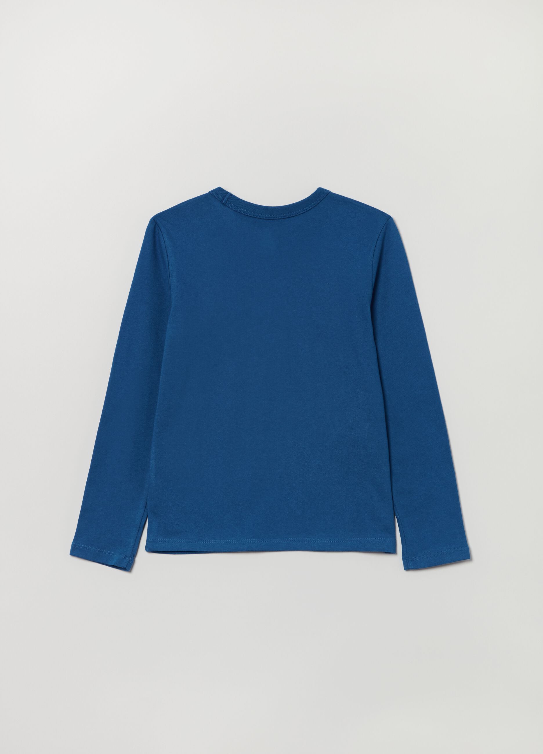 Long-sleeved T-shirt with logo print_1