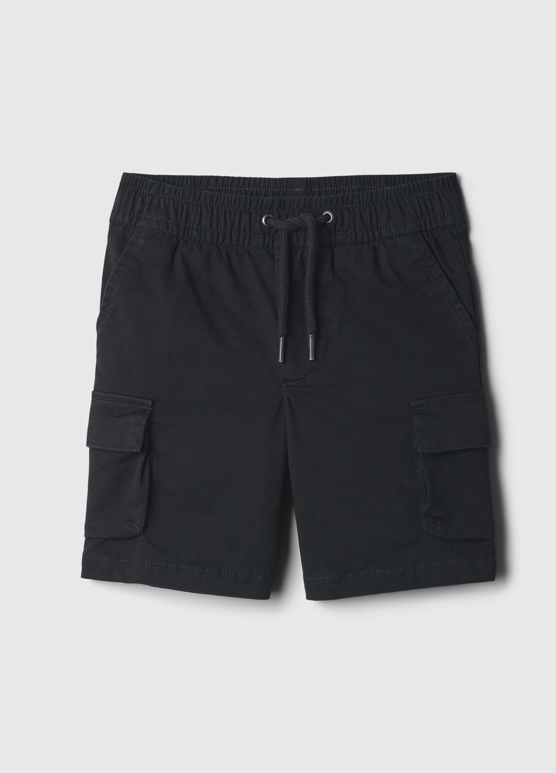Cargo Bermuda shorts with drawstring