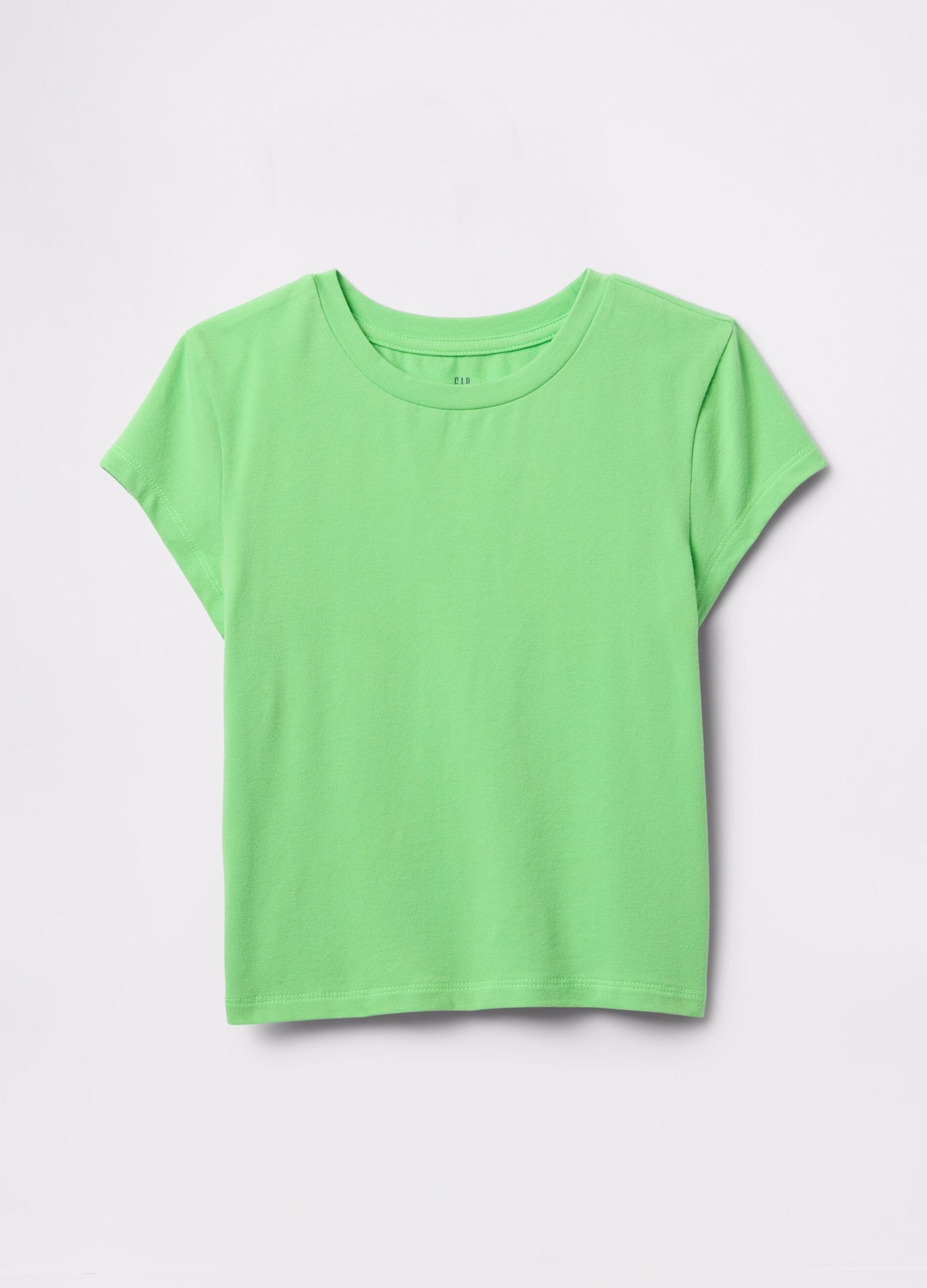 T-shirt verde in cotone stretch_2
