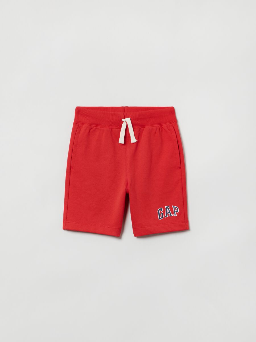French terry Bermuda shorts with logo Boy_0