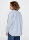 Camicia azzurra elasticizzata in cotone_2