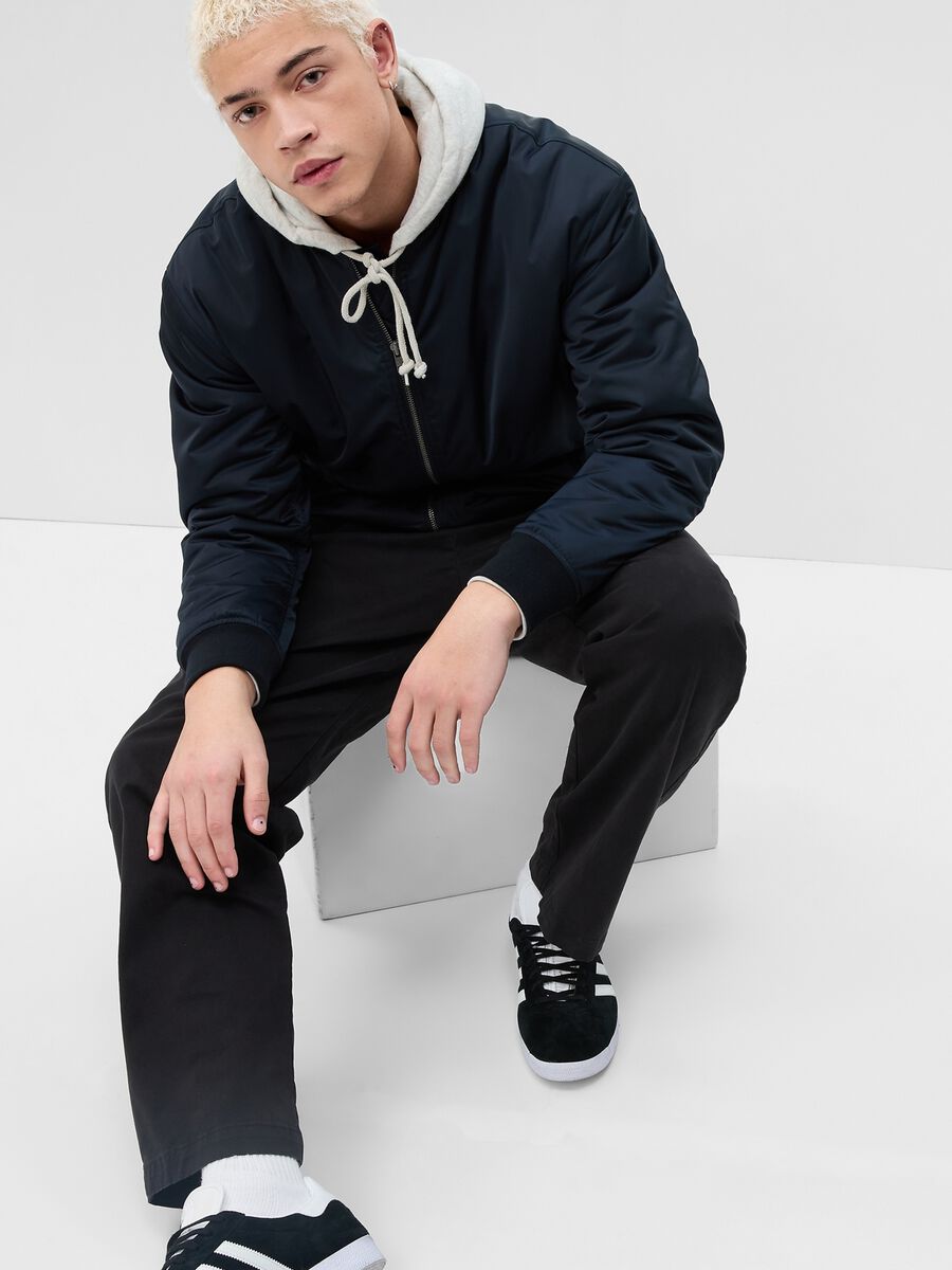 Loose-fit trousers in stretch cotton Man_2