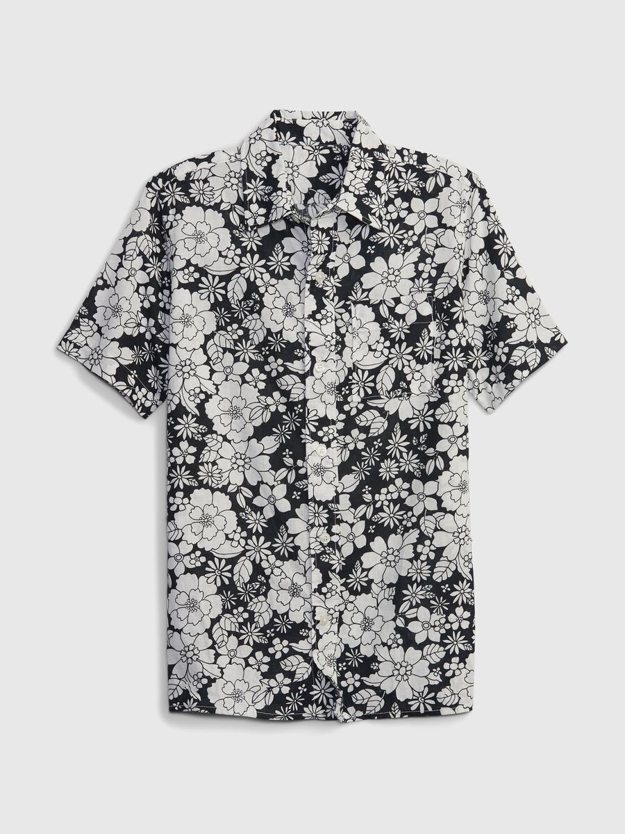 Short-sleeved floral shirt Boy_3