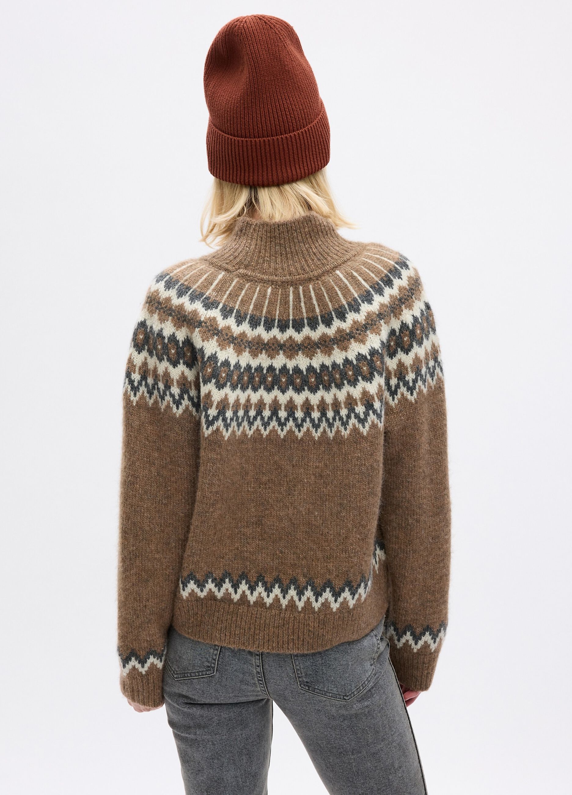 Gap jacquard pullover sales