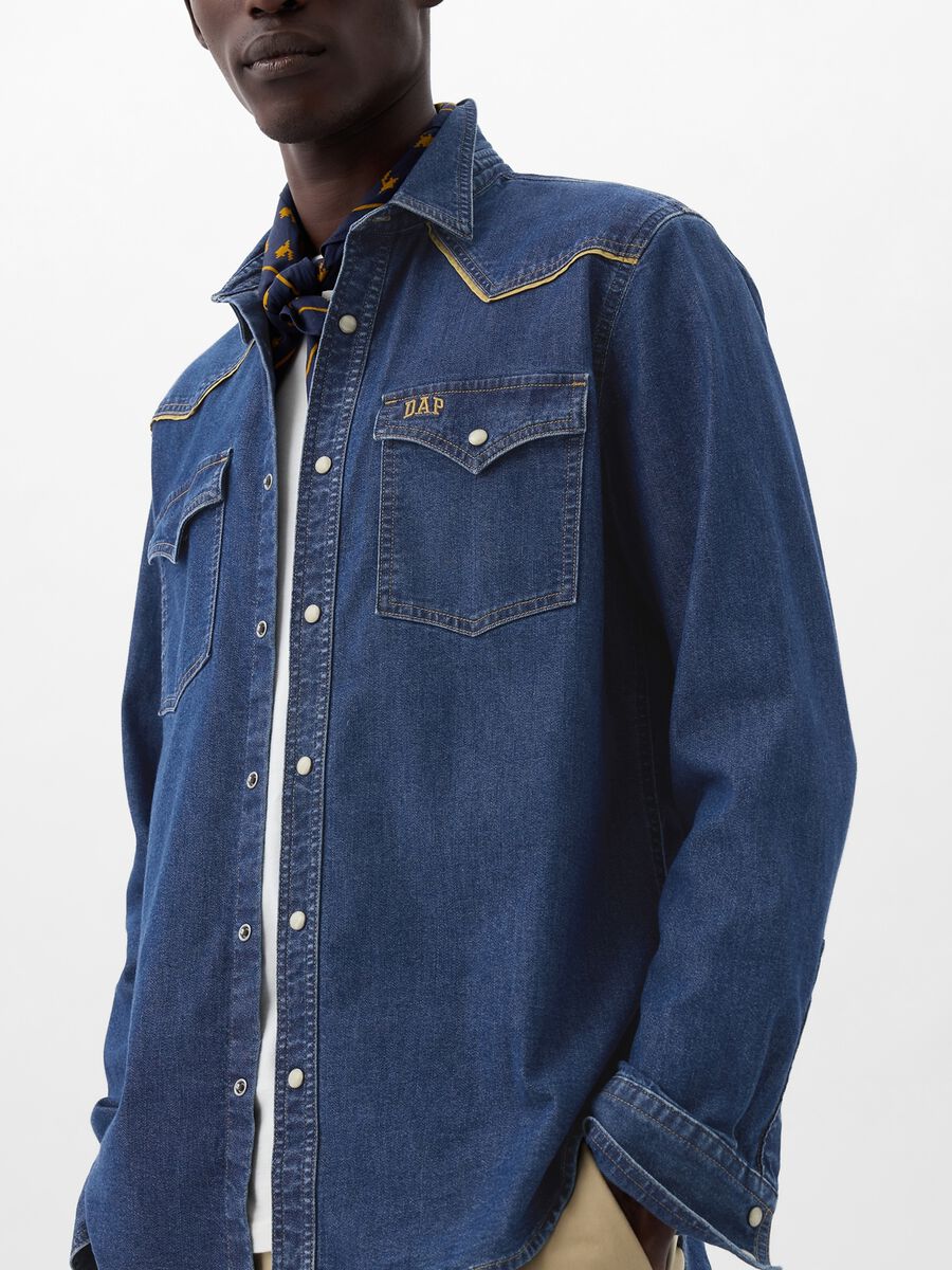 DAP x GAP Camicia western in denim Unisex_3
