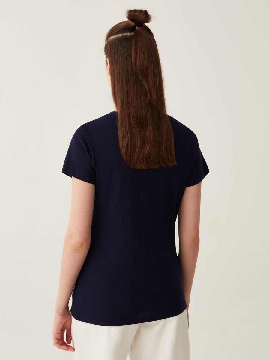 Bipack t-shirt in cotone con stampa logo Donna_2