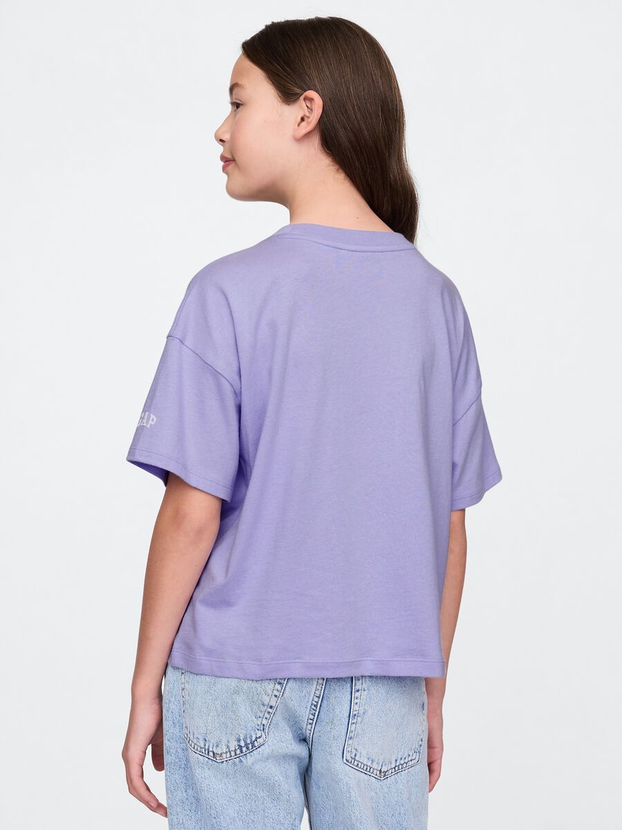 T-shirt girl lilla Ocean Sisters in cotone Bambina_1