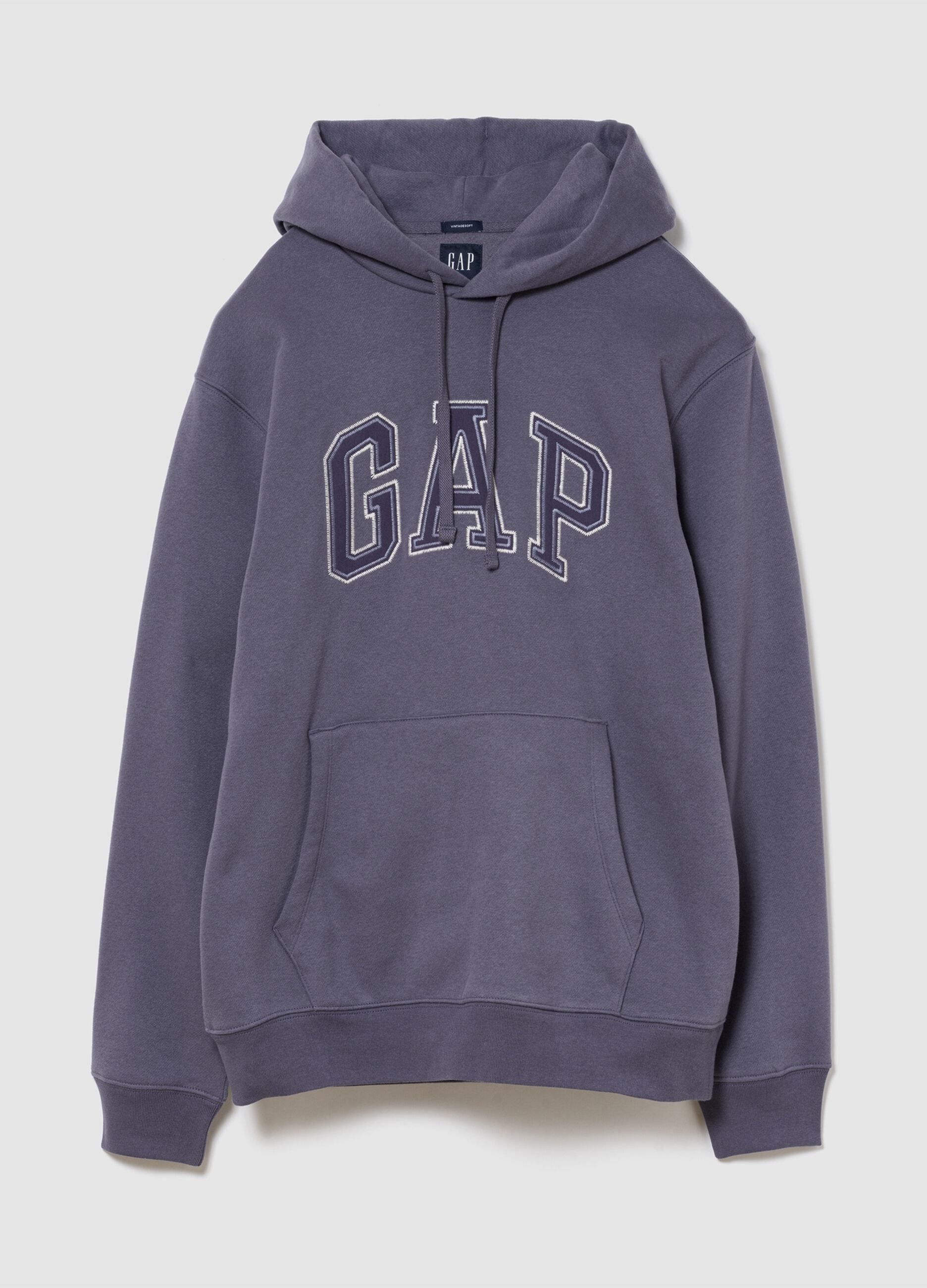 Felpa con cappuccio con logo GAP in misto cotone
