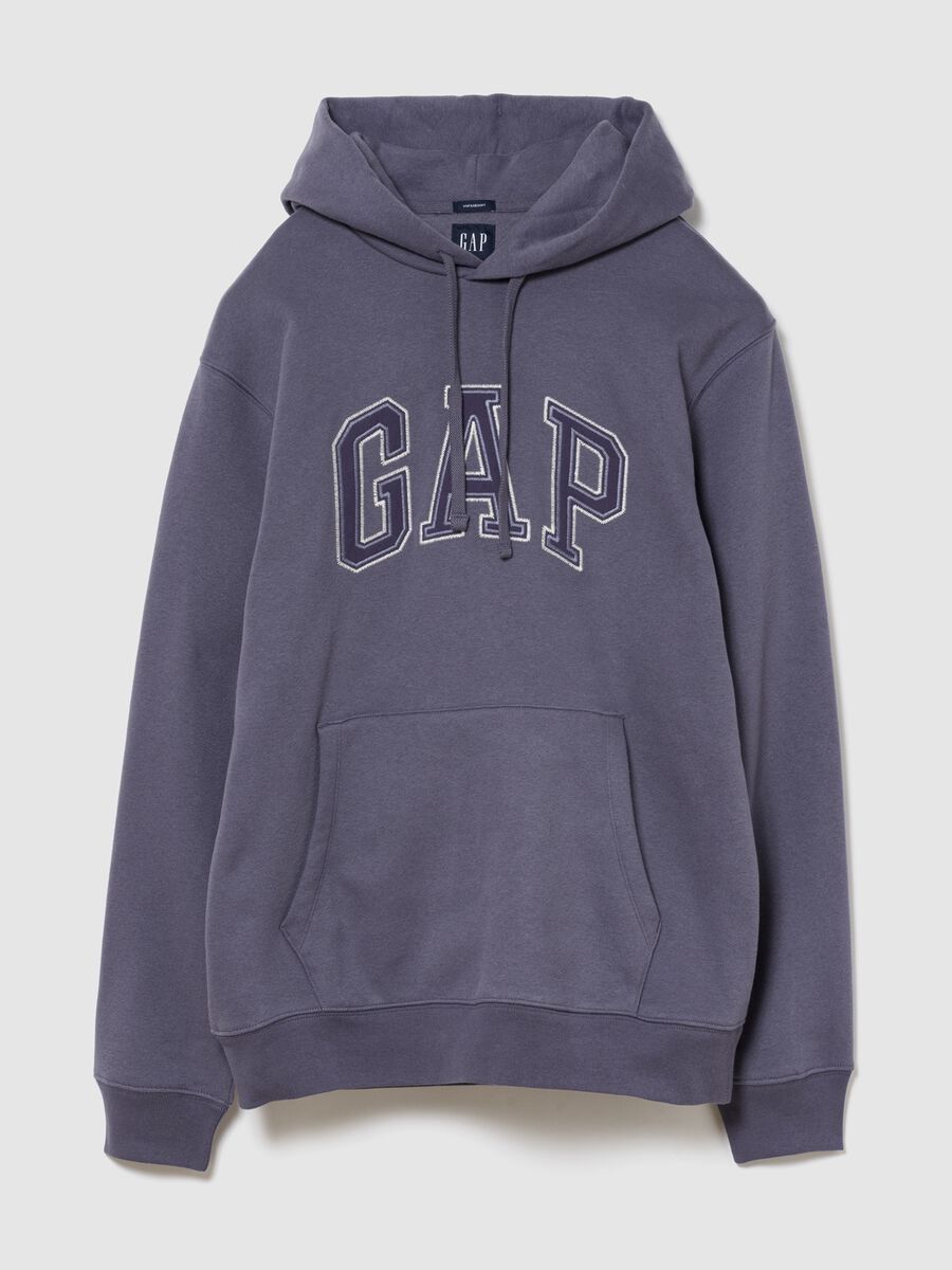 Felpa con cappuccio con logo GAP in misto cotone Uomo_3