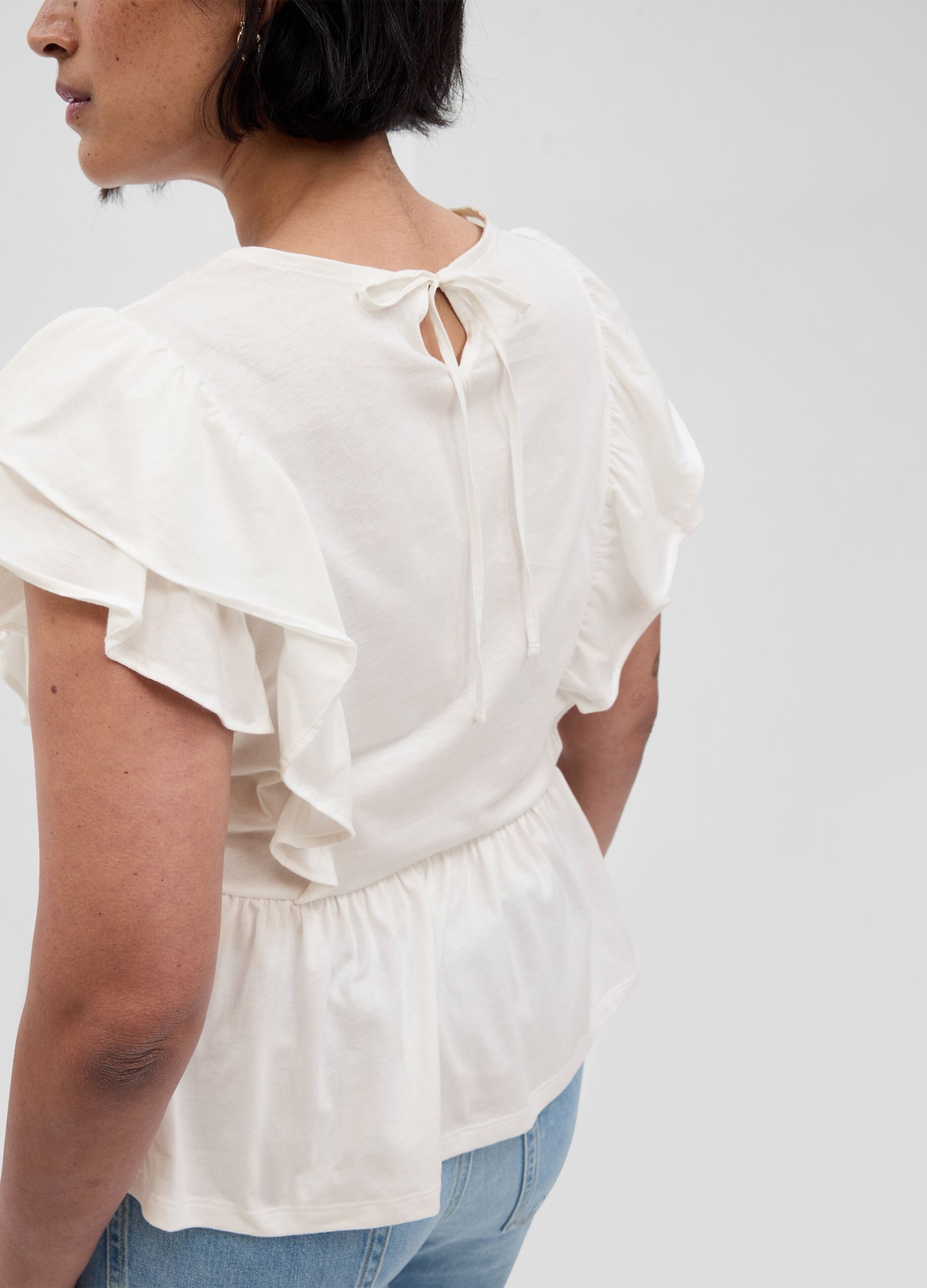 T-shirt with broderie anglaise lace and frills_3