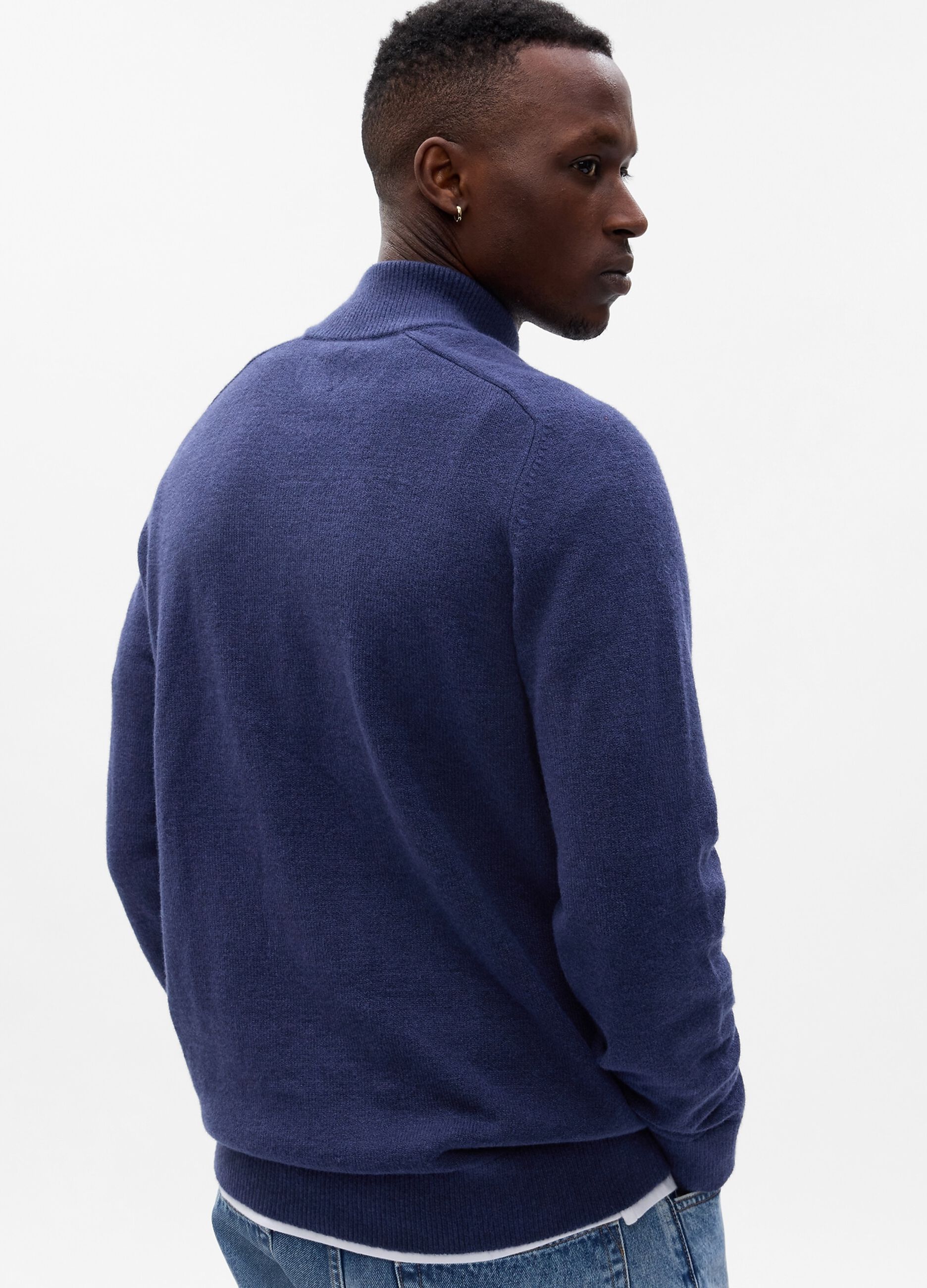 Half-zip pullover with mock neck_1