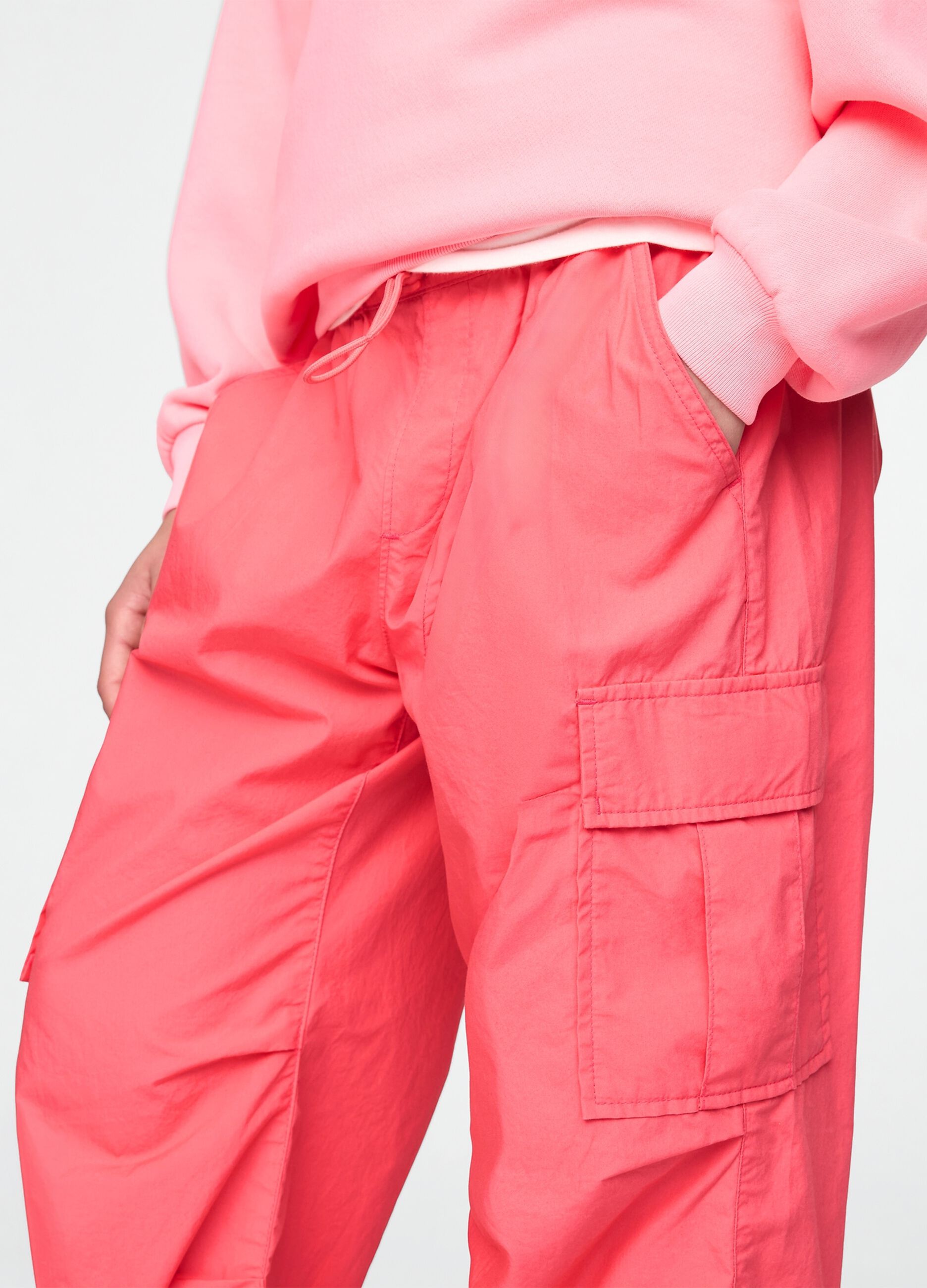 Parachute joggers with drawstring_3