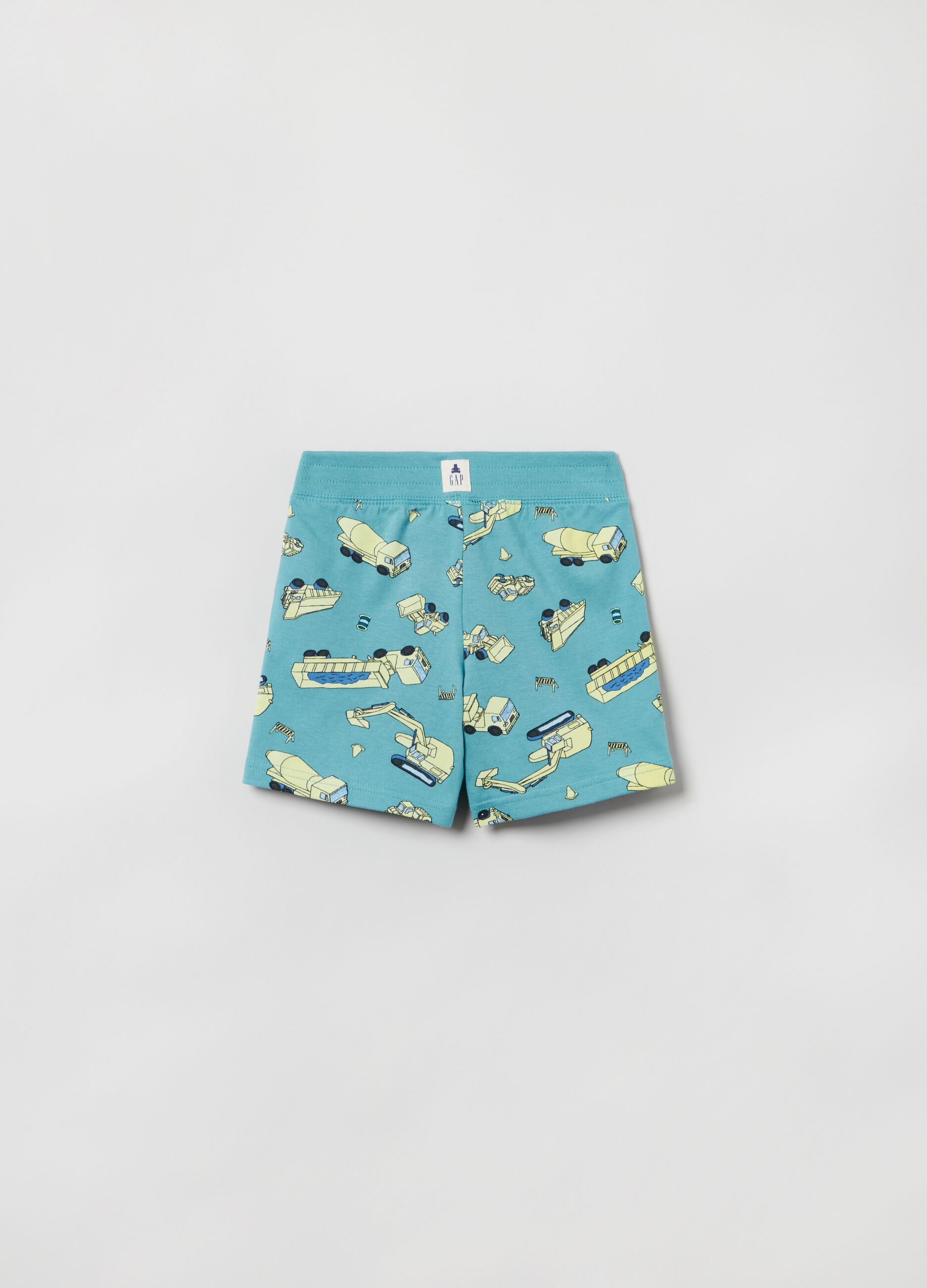 Shorts with work vehicle print_1