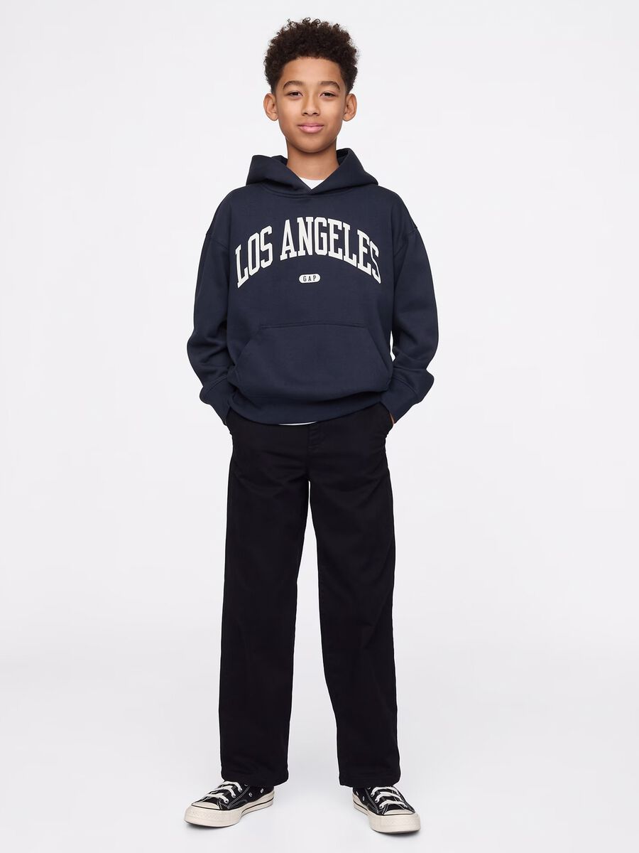 Felpa con cappuccio blu Los Angeles GAP Kids Bambino_1