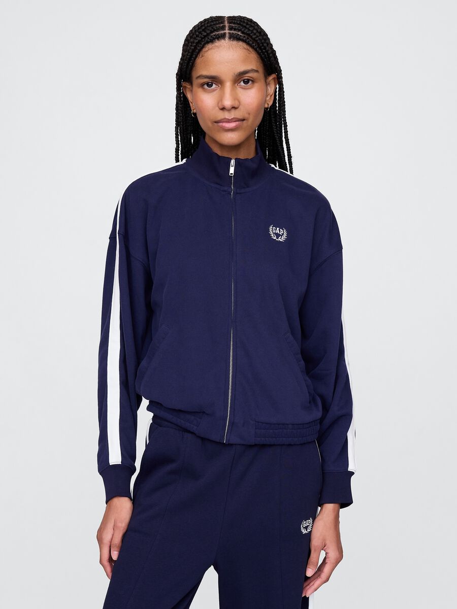Felpa blu full zip Gap Donna_0