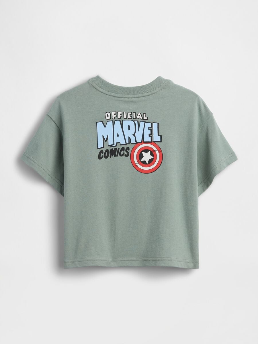 T-shirt Captain America Marvel a maniche corte in puro cotone Bimbo_1