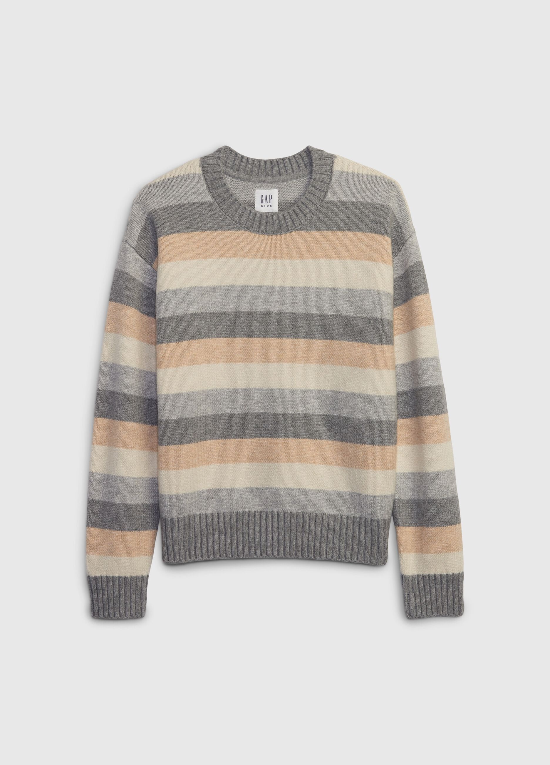 Striped crew neck pullover