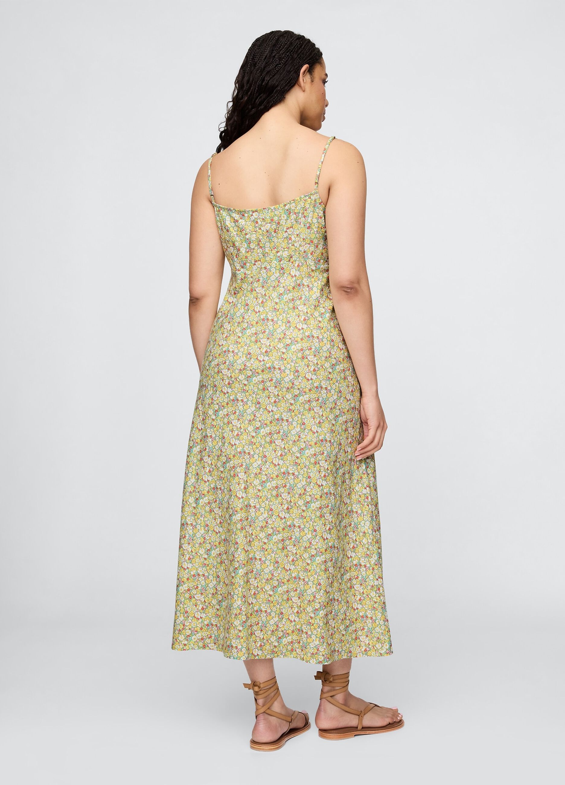 Abito lungo a fiori multicolor_4