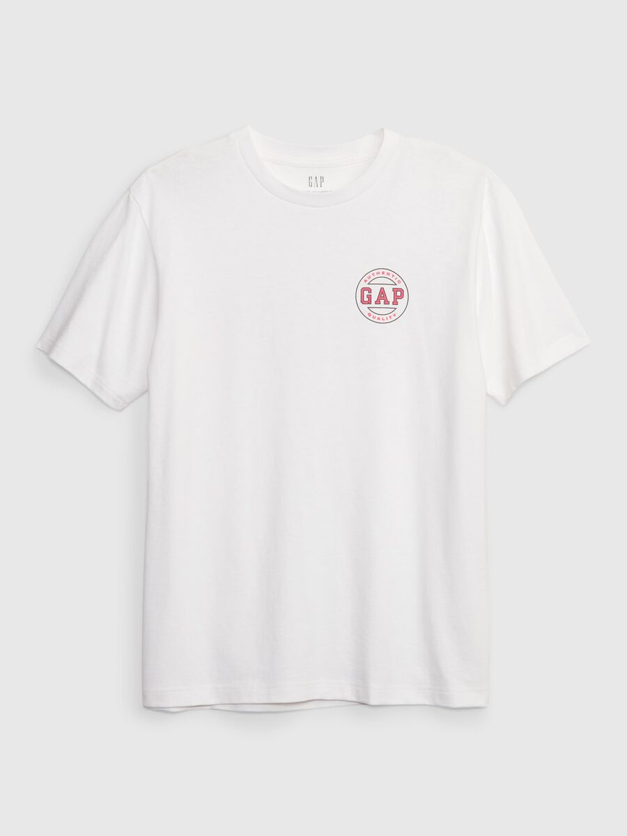 Cotton T-shirt with logo print Man_3