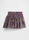 Multicolour printed skirt in cotton and viscose blend_0