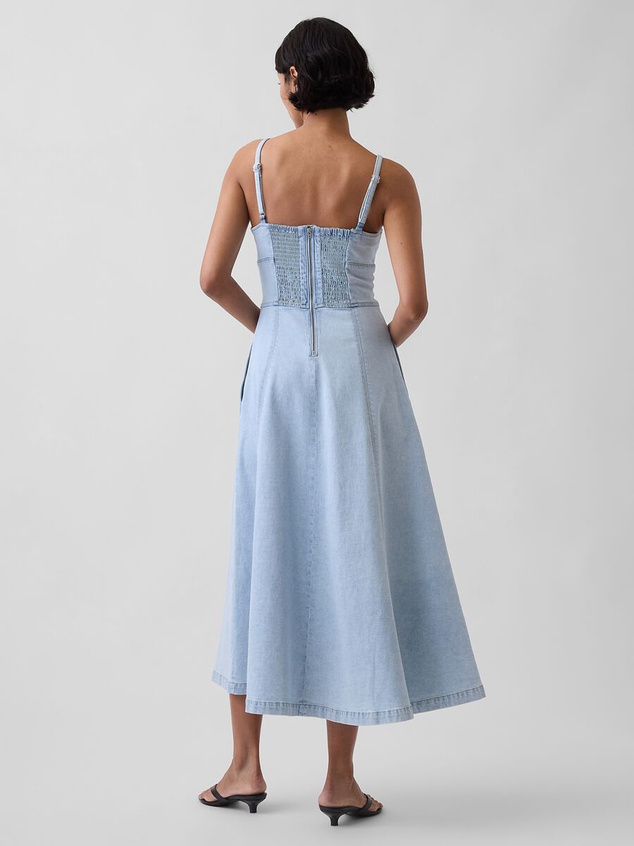Abito midi in cotone elasticizzato Donna_1