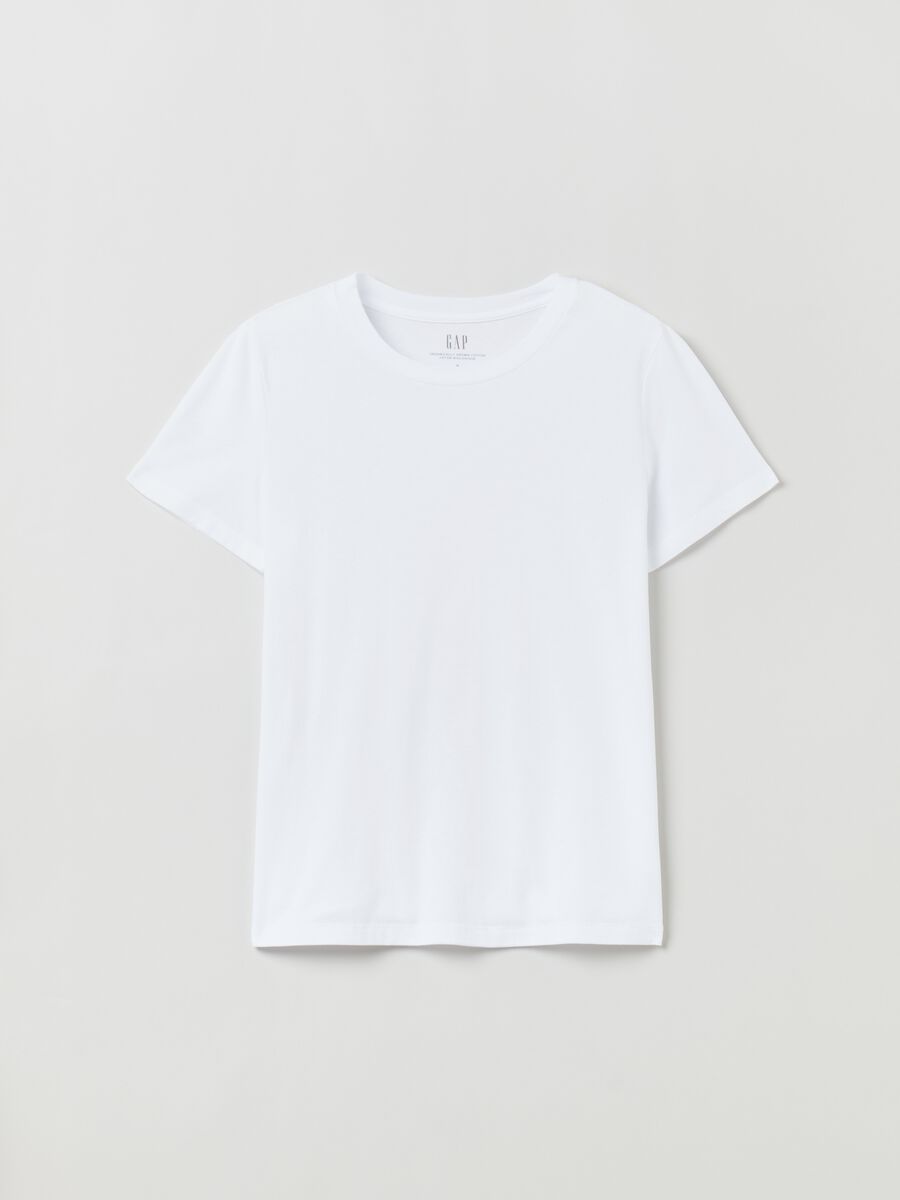 T-shirt girocollo in cotone Donna_1