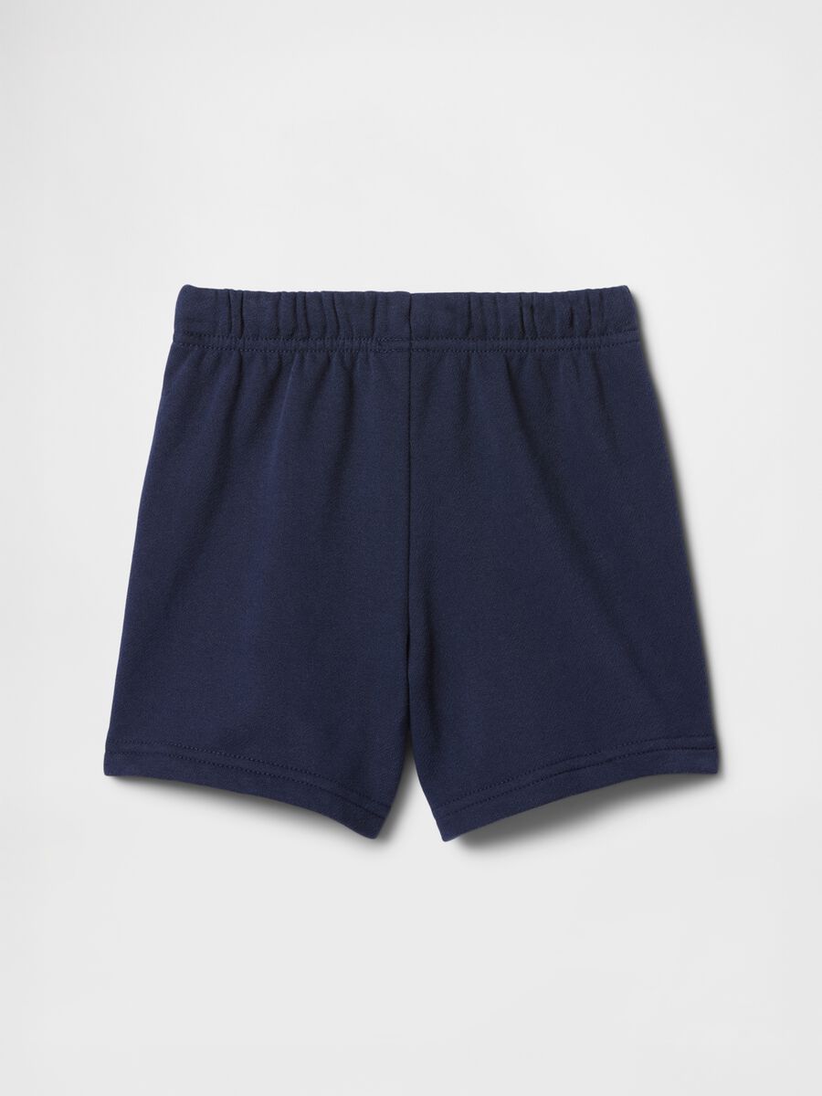 Pantaloncini da bambino blu navy in misto cotone Bimbo_1