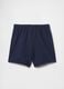 Navy Blue Cotton Blend Children's Shorts_1