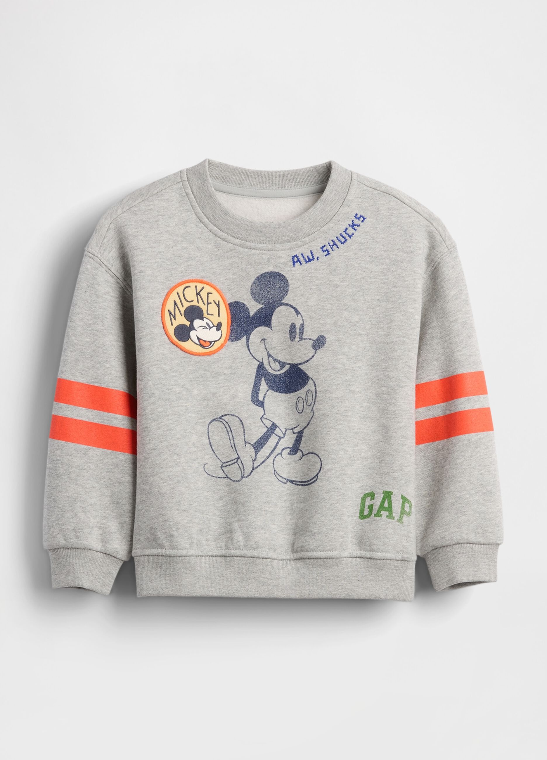 Felpa grigia con stampa Mickey