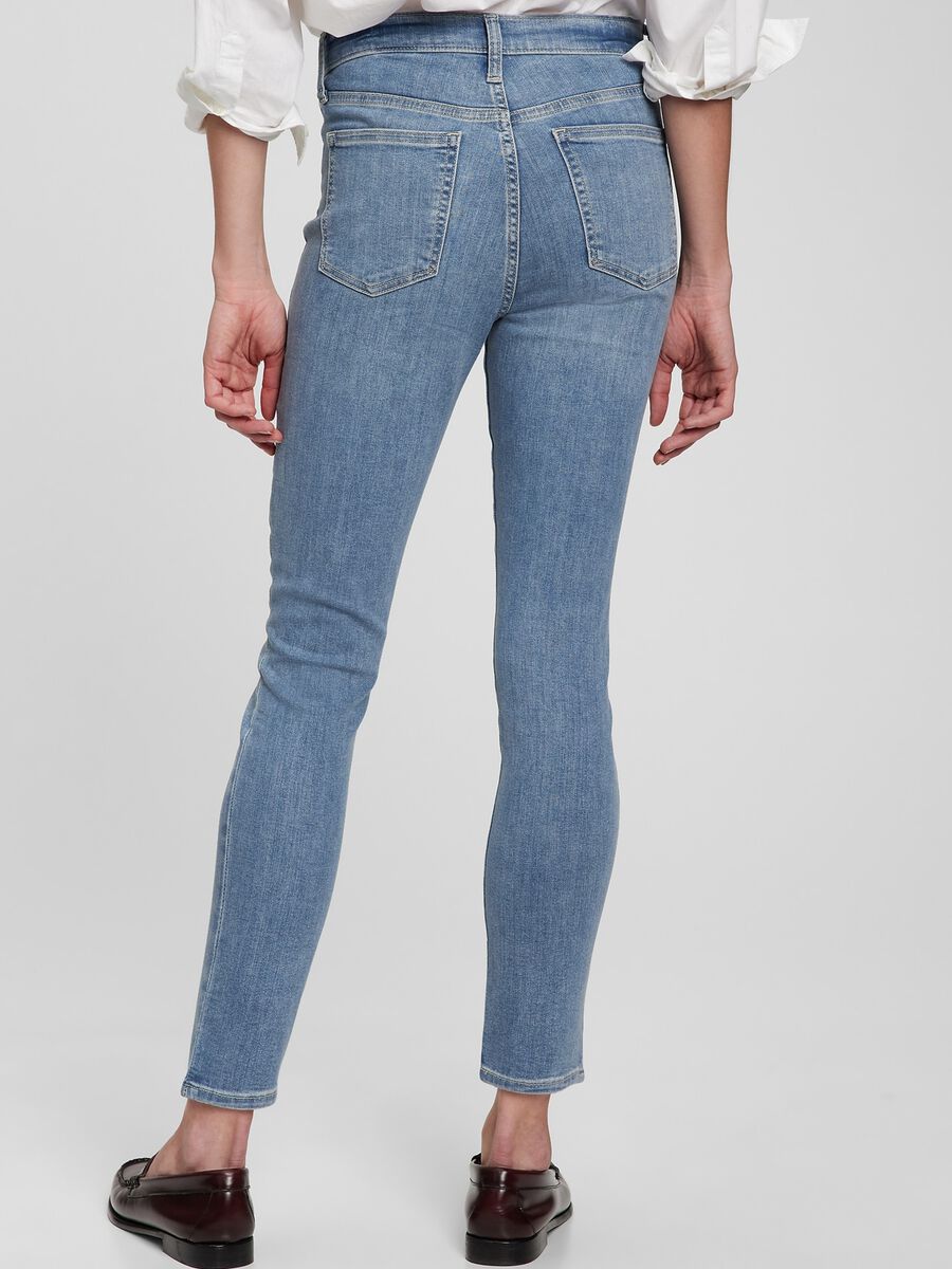 Faded, skinny-fit stretch jeans Woman_1