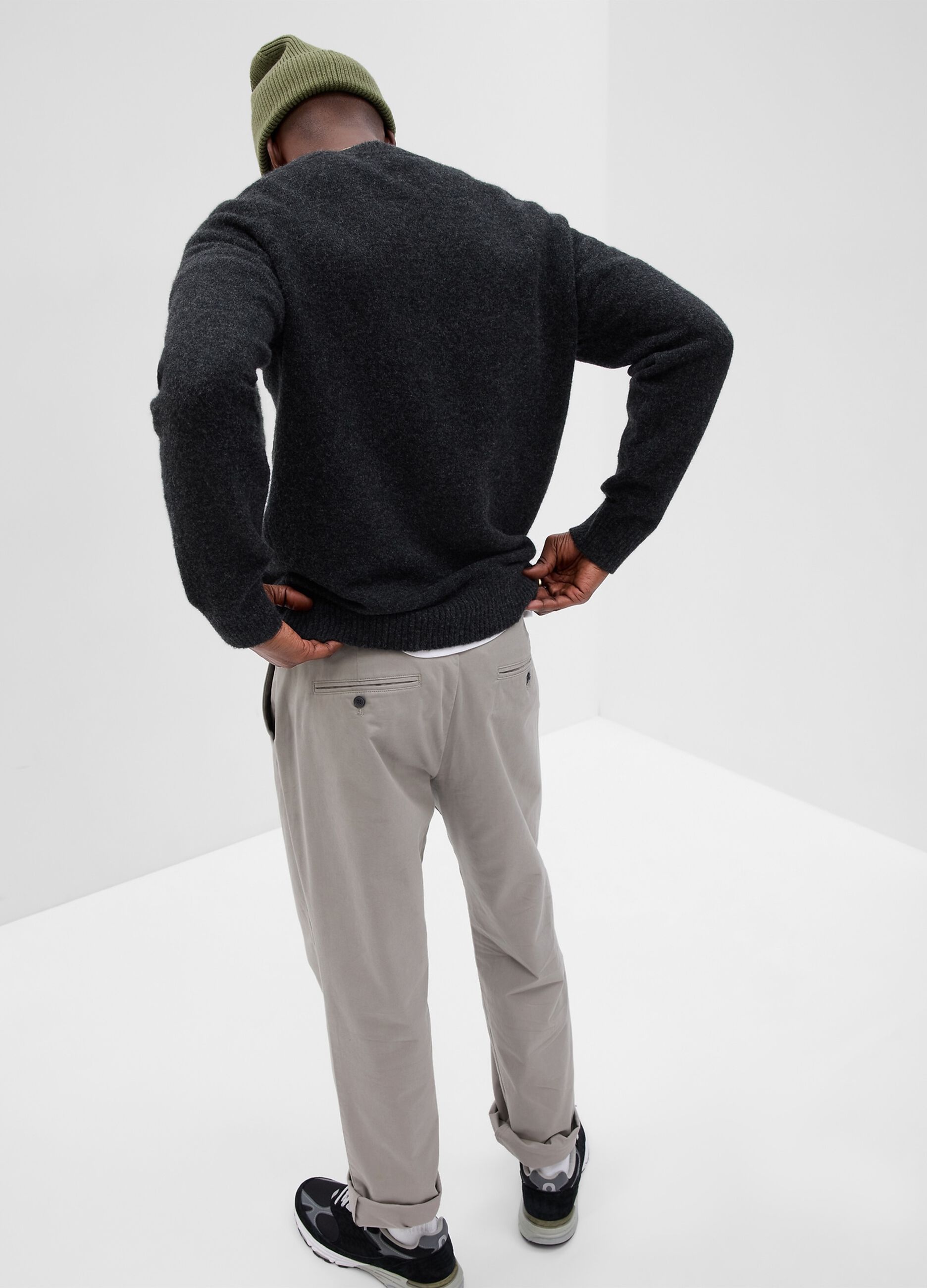 Pantaloni chino in cotone stretch