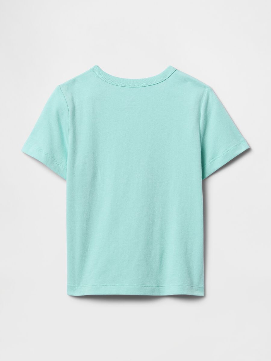 T-shirt verde con stampa grafica Bimbo_1