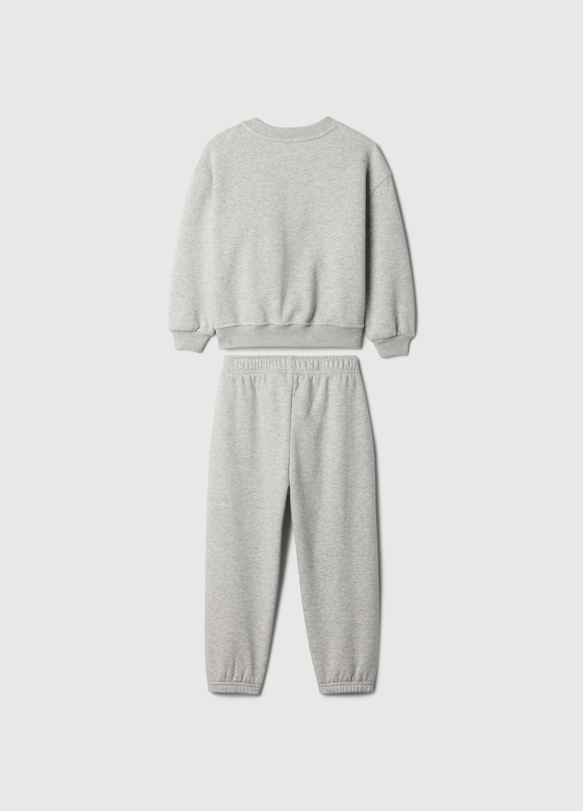 Jogging set with teddy bear and logo print_1