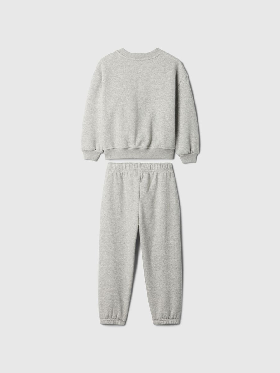 Jogging set con stampa orsetto e logo Bimbo_1