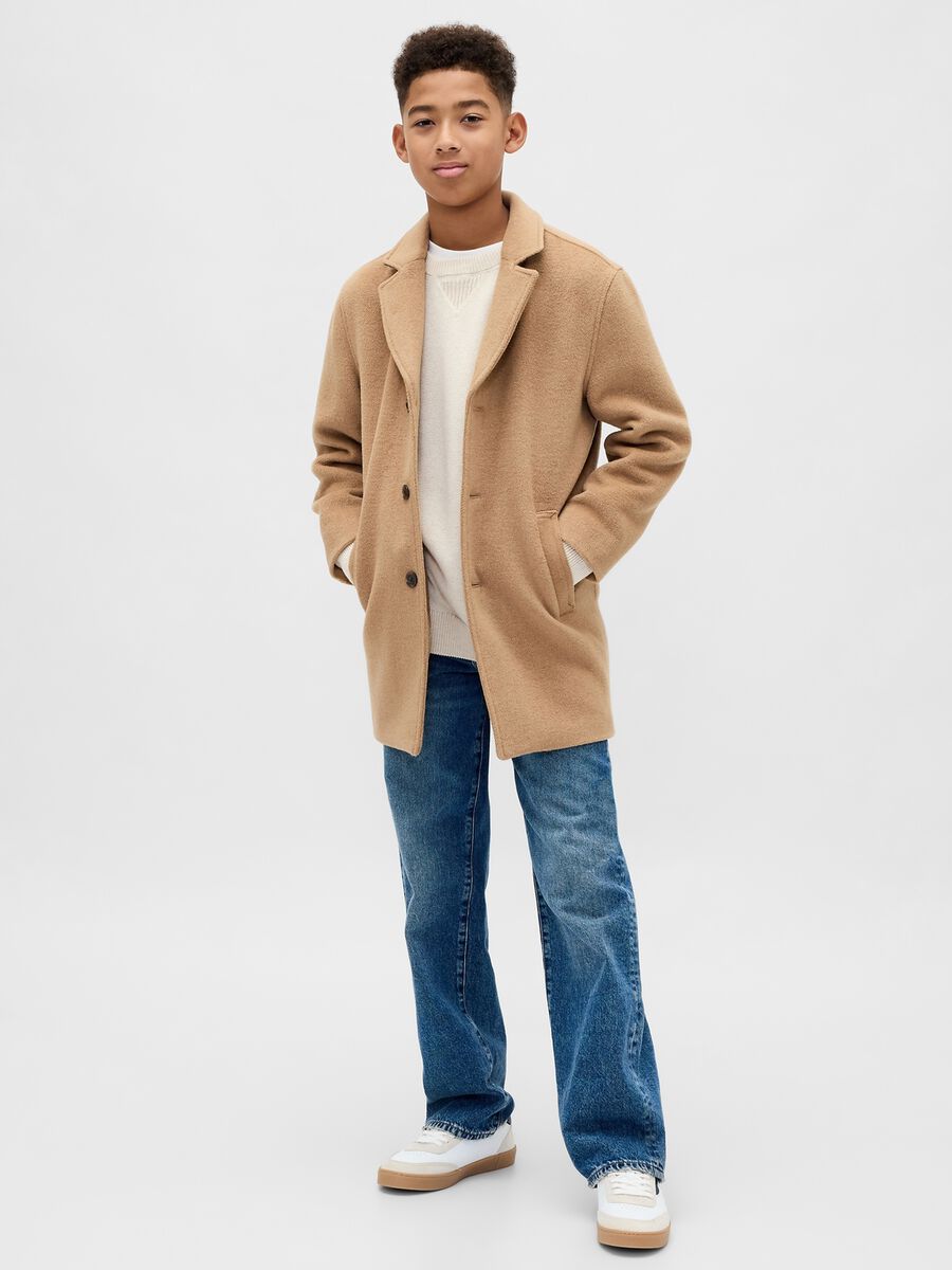 Beige Coat for Child Boy_0