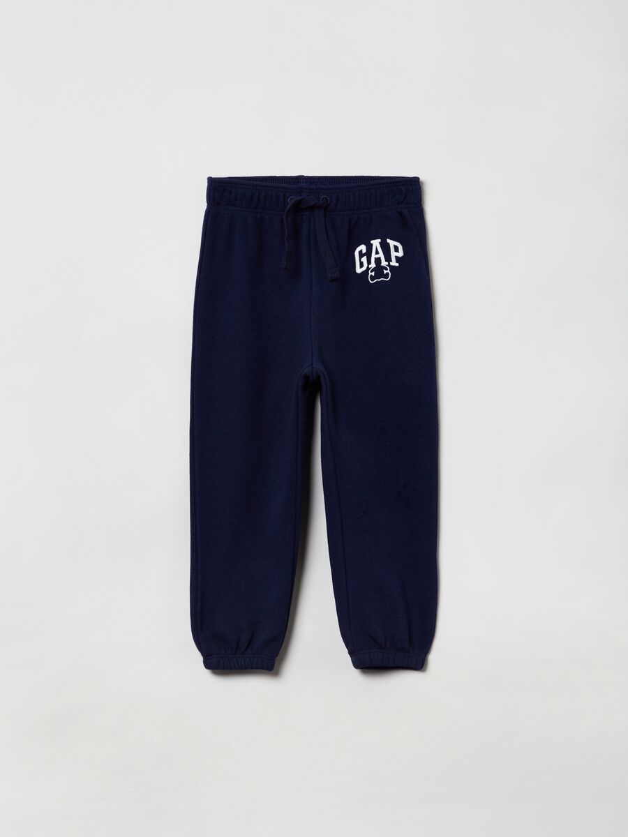 French terry joggers with embroidered logo Newborn Boy_0